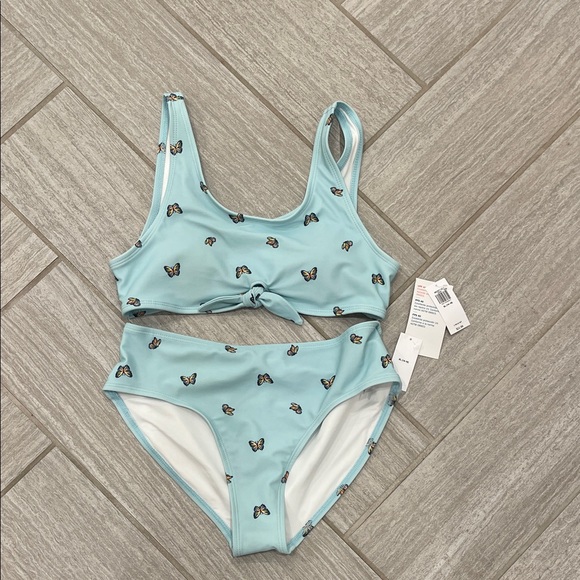 H&M Other - Kids Light Blue Butterfly Tank Bikini Set - Brand Unspecified